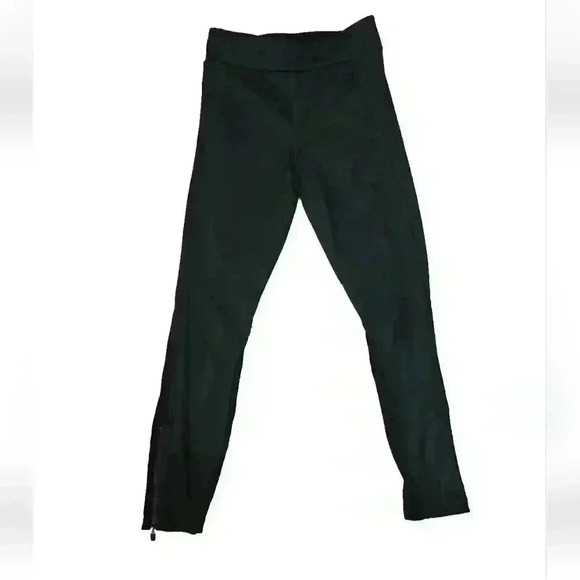 Fabletics Womens Black Mesh Panel Zippered Ankle Legging M - Picture 1 of 9